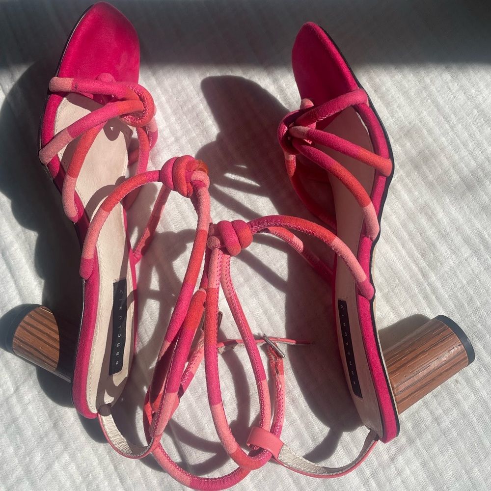 Sanctuary Pink Strap Heels